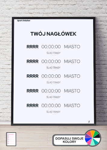 Kolekcja kilku biegów na plakacie_1
